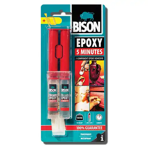 Akciós ár Bison Epoxi Ragasztó 5 Perces, 24 ml